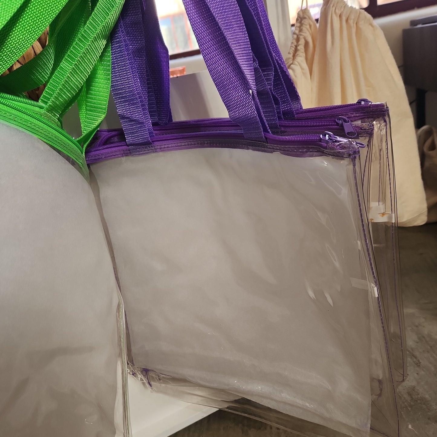 Bryson Vinyl clear plastic zip bag