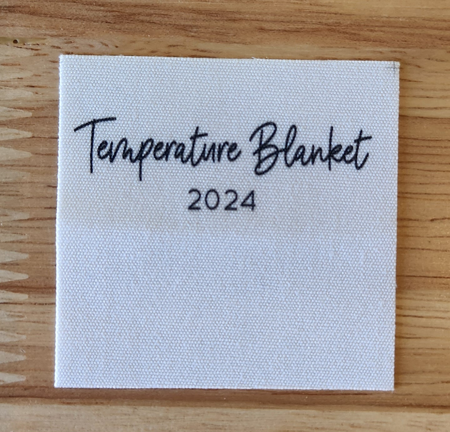 Temperature Blanket 2024 Tag