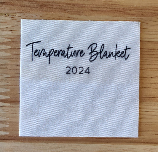 Temperature Blanket 2024 Tag