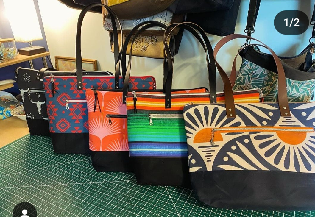 Handmade by KG Custom Textiles - Lg Project Bag