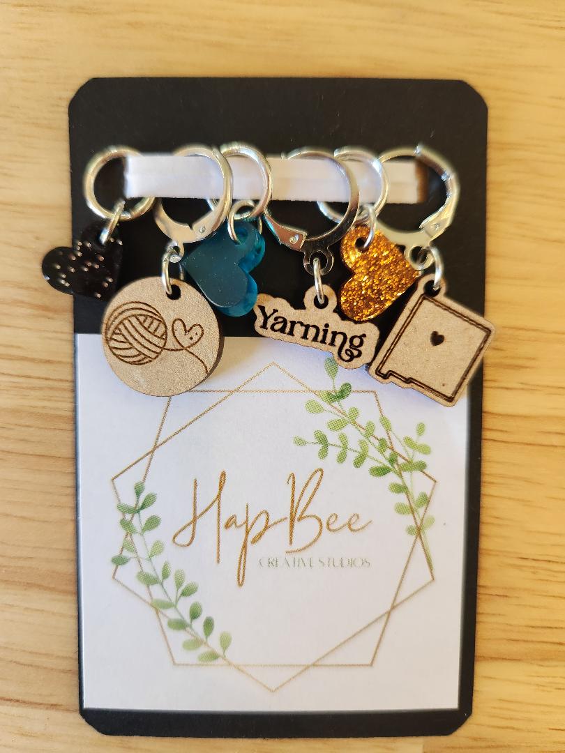 Hap-bee Yarning Stitch Markers