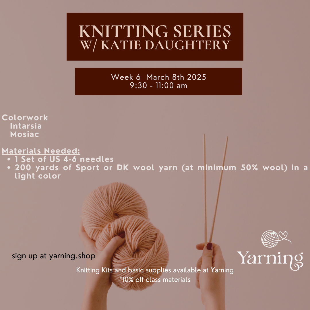 Knitting Series classes