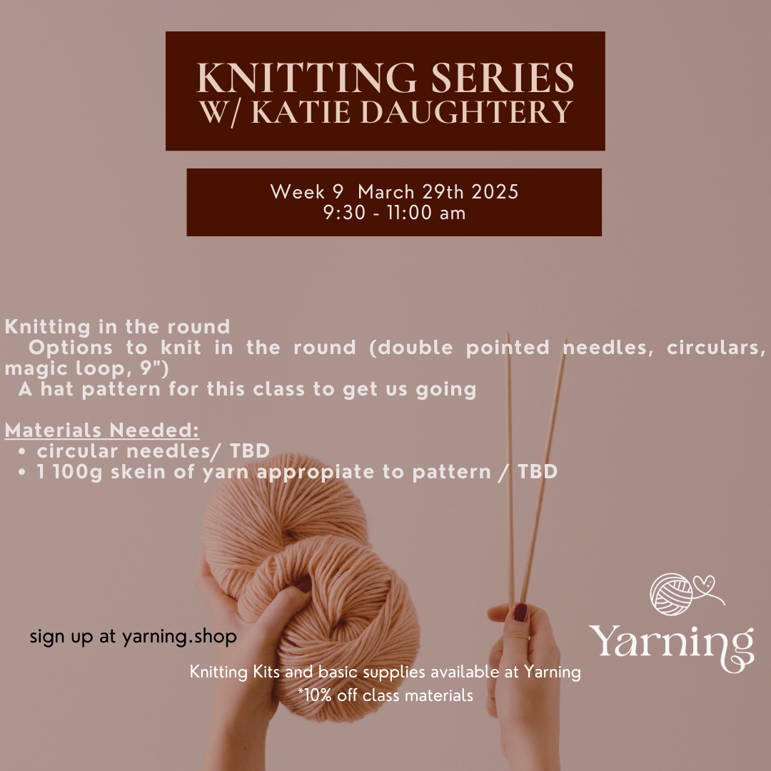 Knitting Series classes