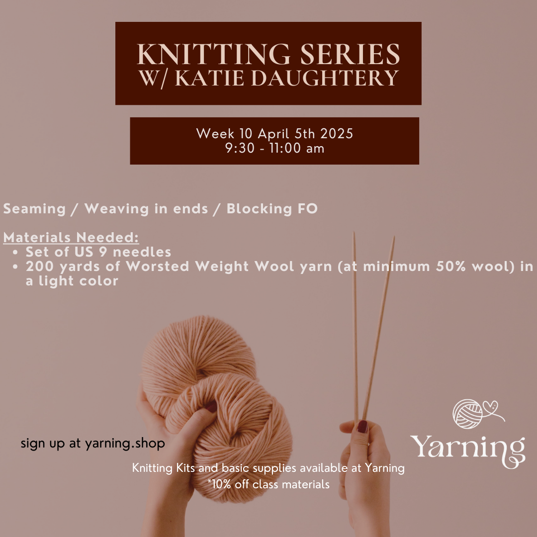 Knitting Series classes